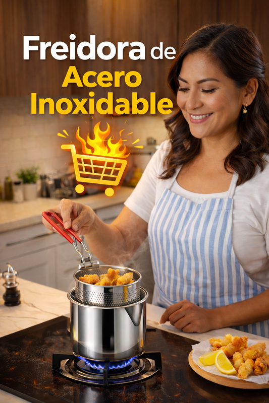 🍟🔥 ¡Freidora Premium de Acero Inoxidable! 🔥🍟