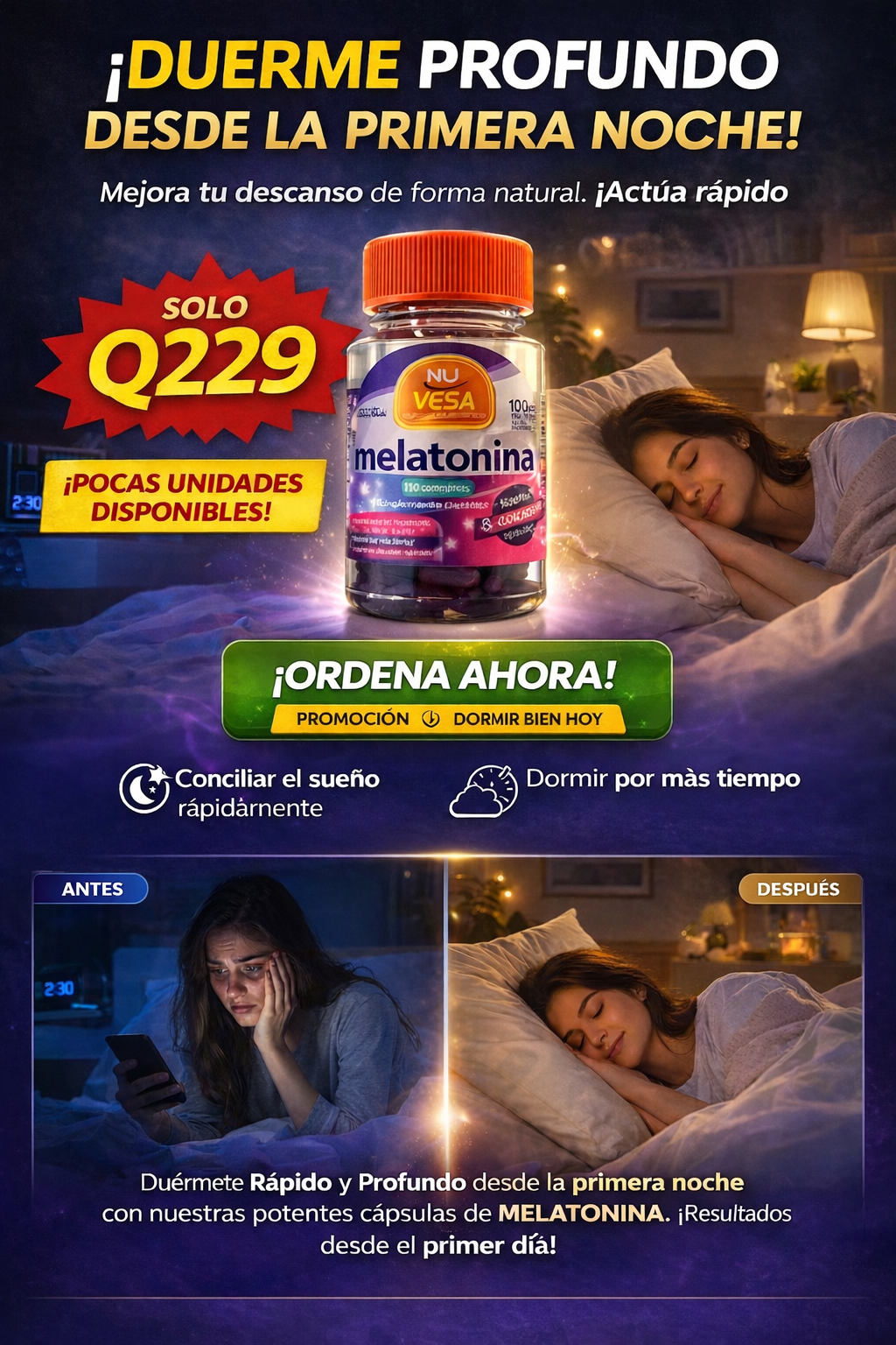 😩 ¿Te cuesta dormir… das vueltas toda la noche?